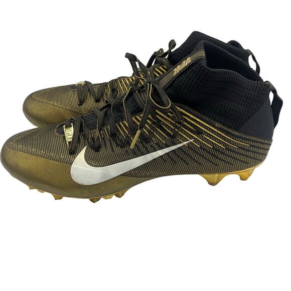 Nike Vapor Untouchable 2 LE Super Bowl Edition 50 Football Cleats Gold Size 14 - Picture 1 of 11